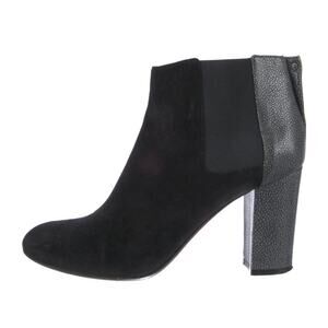 LANVIN SUEDE ROUND-TOE ANKLE BOOTS ANKLE BOOTIES Sz EU 40.5/10